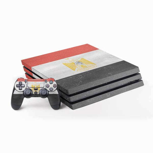 Egyptian Flag Distressed PlayStation PS4 Skins